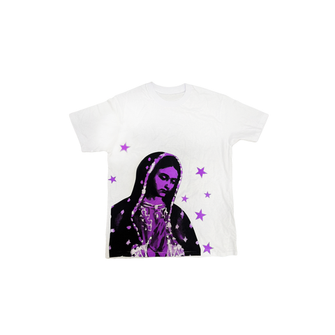 VIRGEN DE GUADALUPE/ARC LOGO TEE (WHITE/PINK)