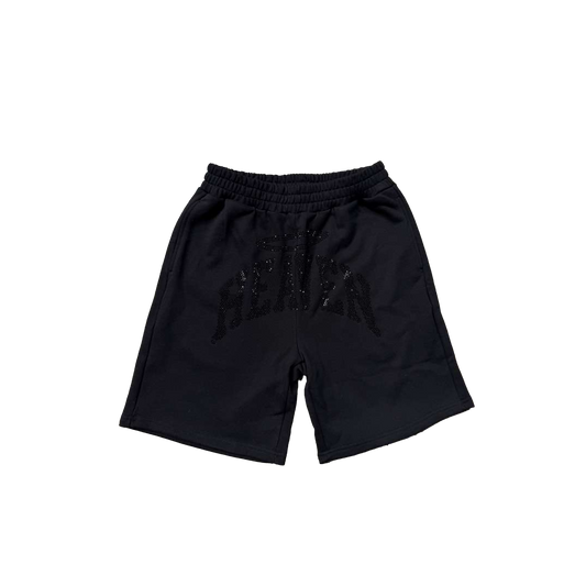 Heaven Arc Logo Rhinestone Short Black/Black