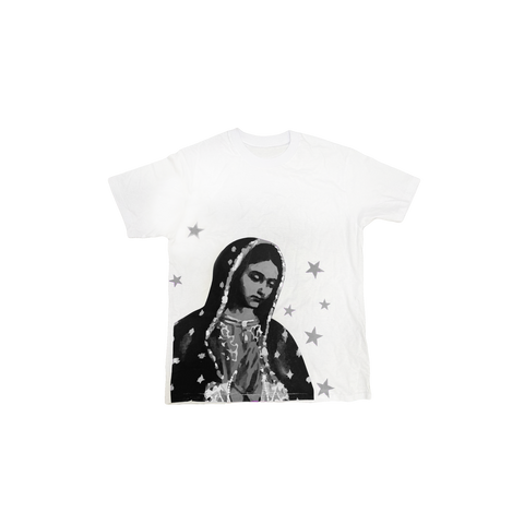 VIRGEN DE GUADALUPE/ARC LOGO TEE (WHITE/BLACK)