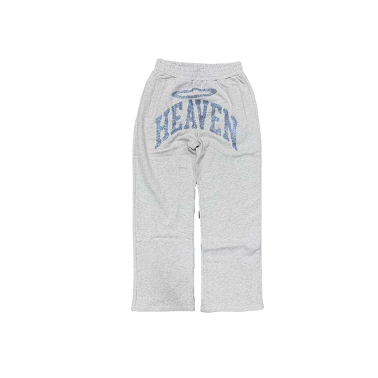 Heaven Rhinestone Relaxed Sweatpants (Grey/Blue)