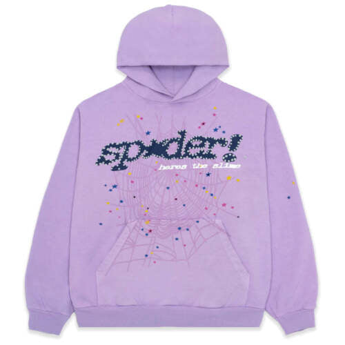 Sp5der Web Hoodie Açaí Purple