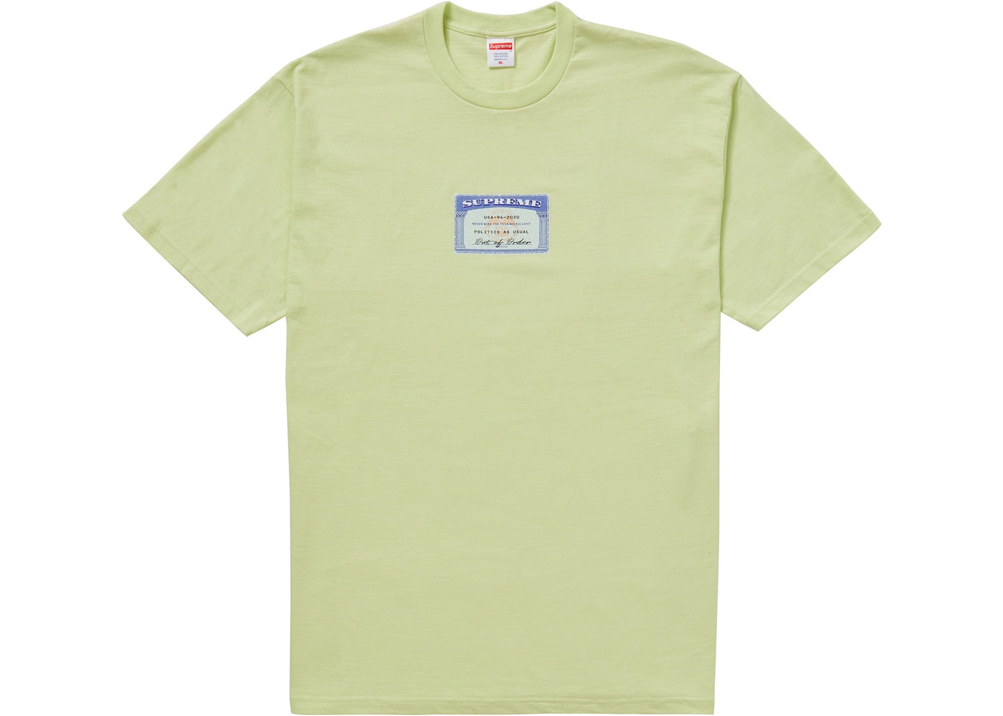 Supreme Social Tee Pale Mint