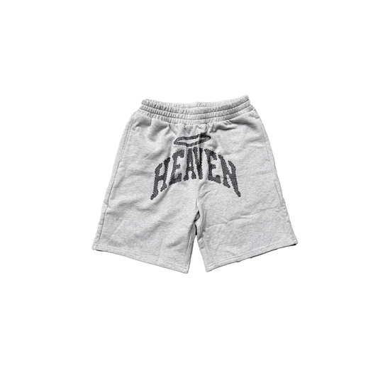 Heaven Arc Logo Rhinestone Short Grey/Black