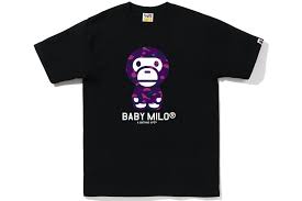 Bape Color Camo Baby Milo Tee Black/Purple