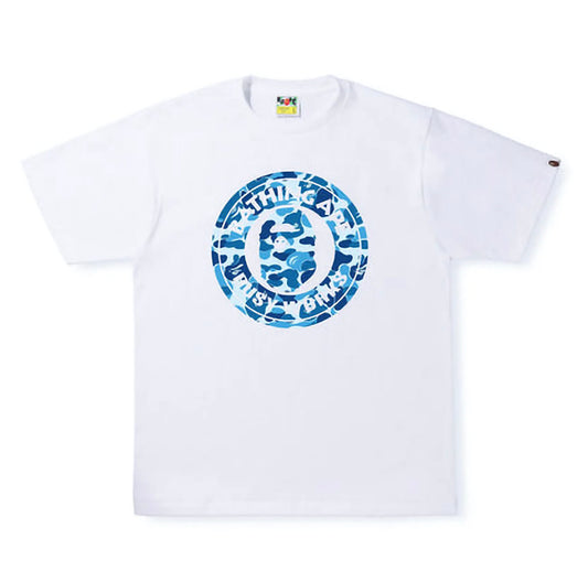 BAPE ABC Camo Busy Works Tee White/Blue