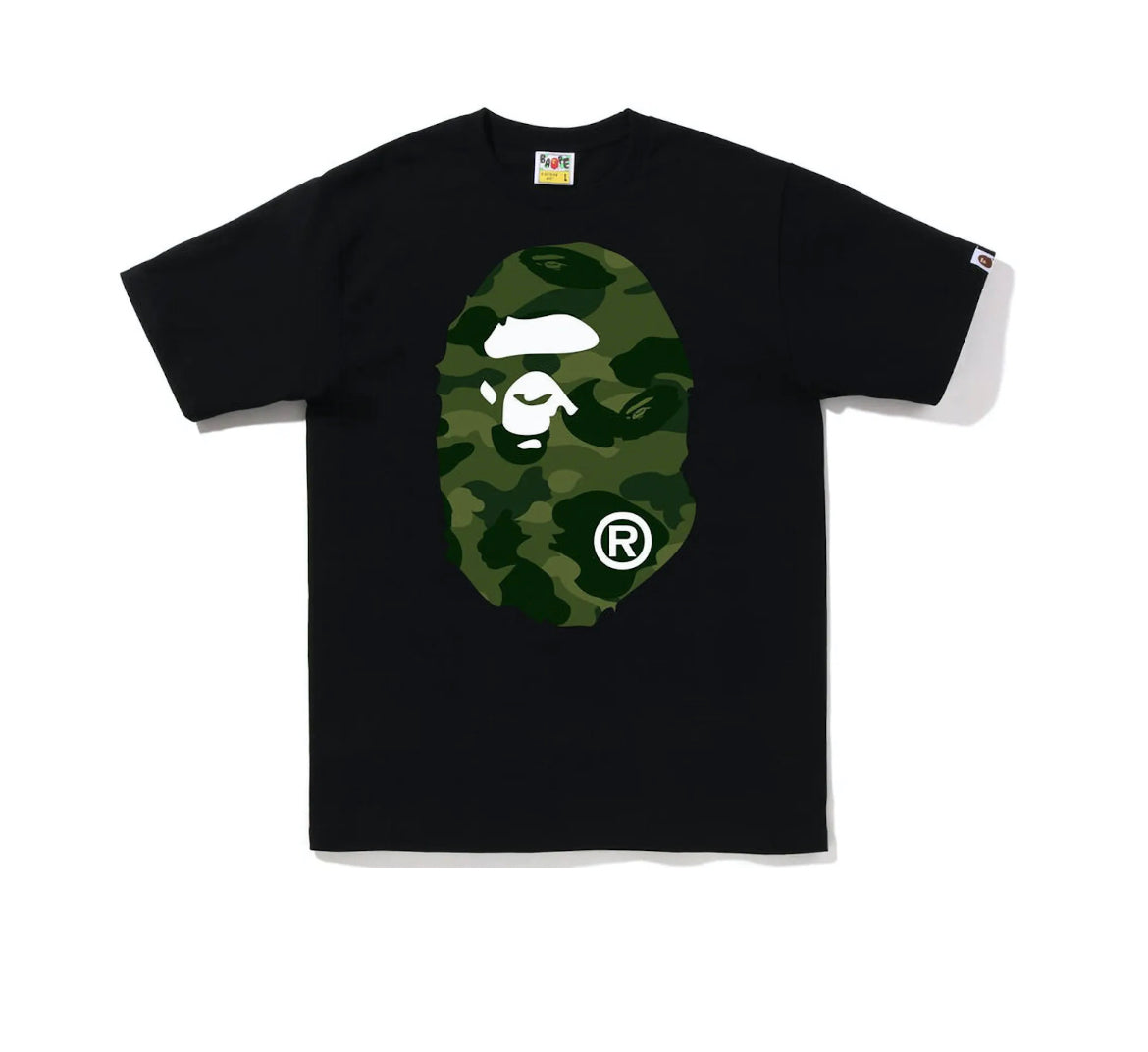 BAPE Color Camo Big Head Black/Green