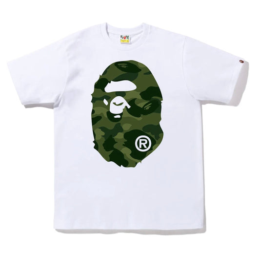 BAPE Color Camo Big Head Green/White